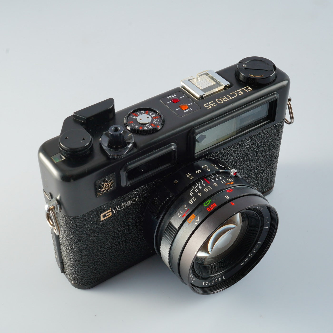 【SERVICED & TESTED】 YASHICA Electro 35 GTN Black 45mm F/1.7 + Battery Adapter レンジファインダーフィルムカメラ