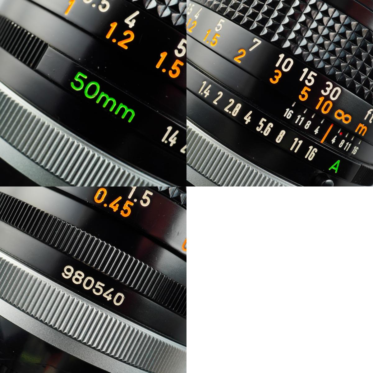 Canon FD 50mm F/1.4 S.S.C. A mark 単焦点レンズ