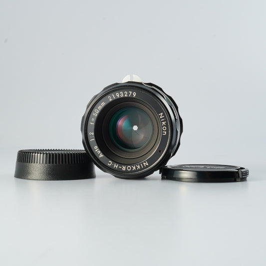 Nikon NIKKOR-H.C AUTO 50mm f/2 非Ai 単焦点レンズ
