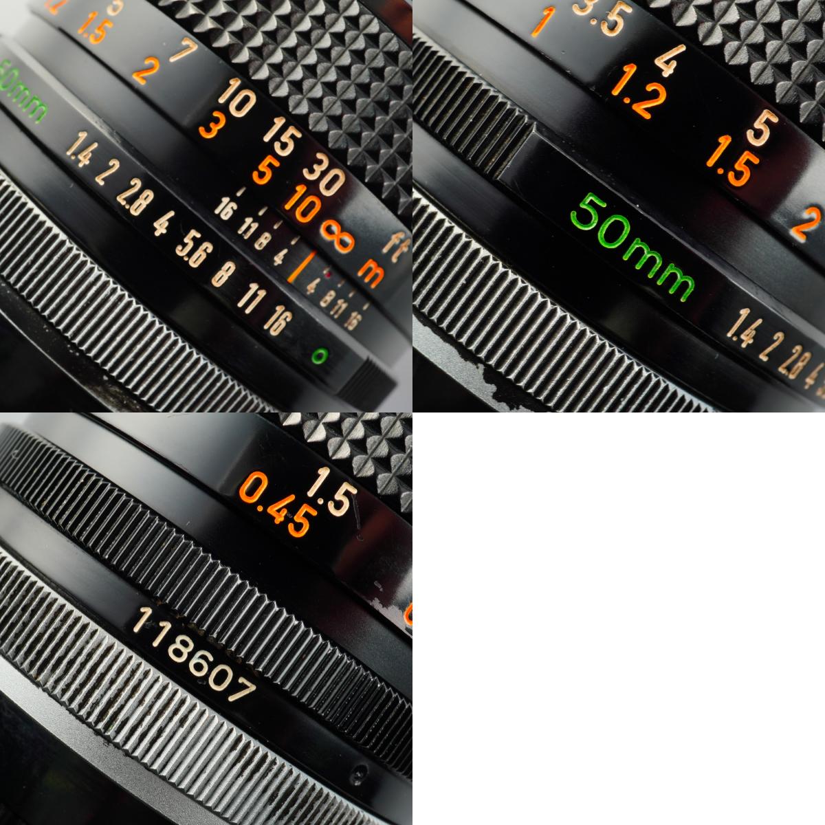 Canon FD 50mm F/1.4 "O" 単焦点レンズ