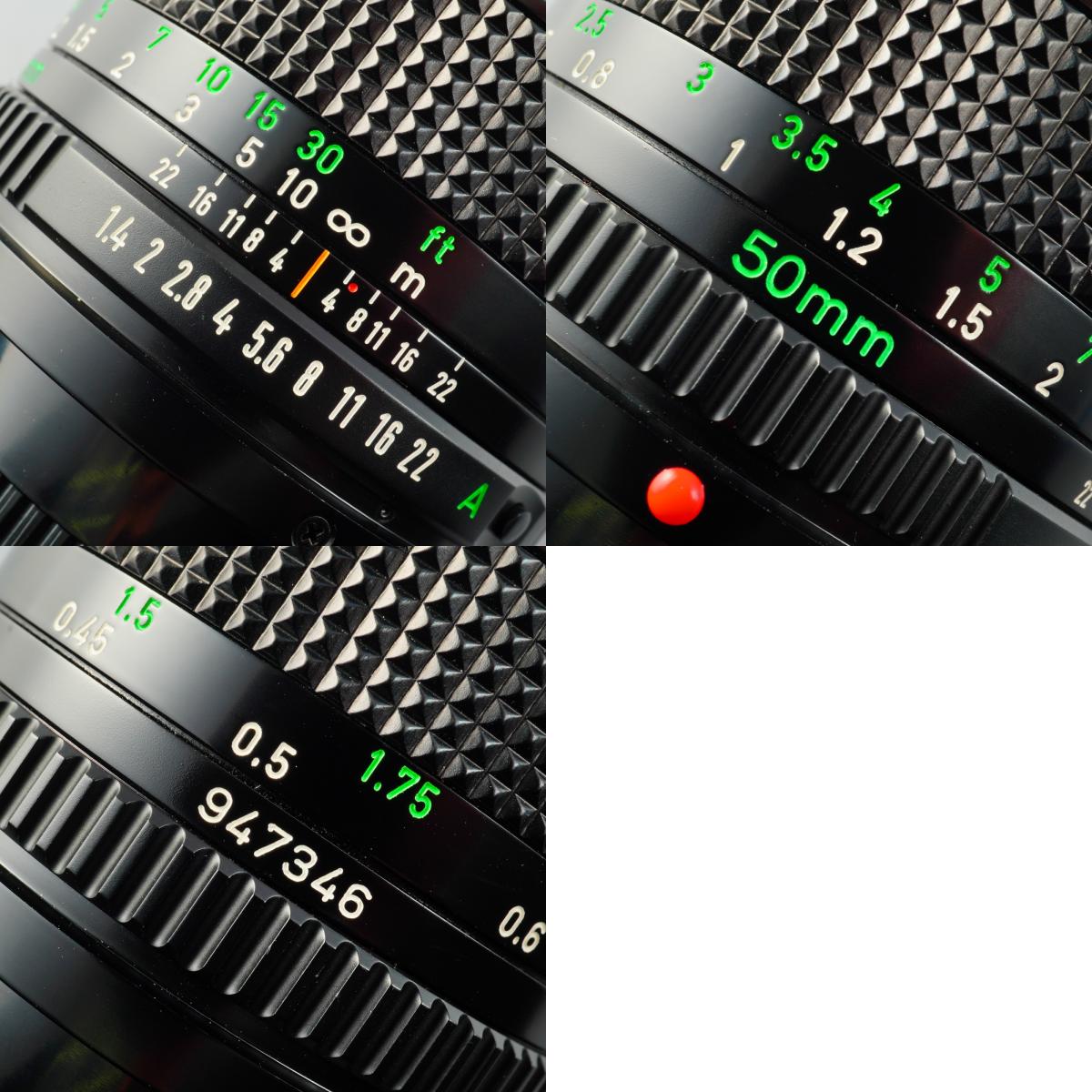 Canon New FD 50mm F/1.4 + 70-150mm F/4.5 + 200mm F/4 単焦点レンズ