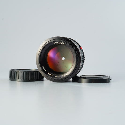 MINOLTA MD 85mm F/2 単焦点レンズ