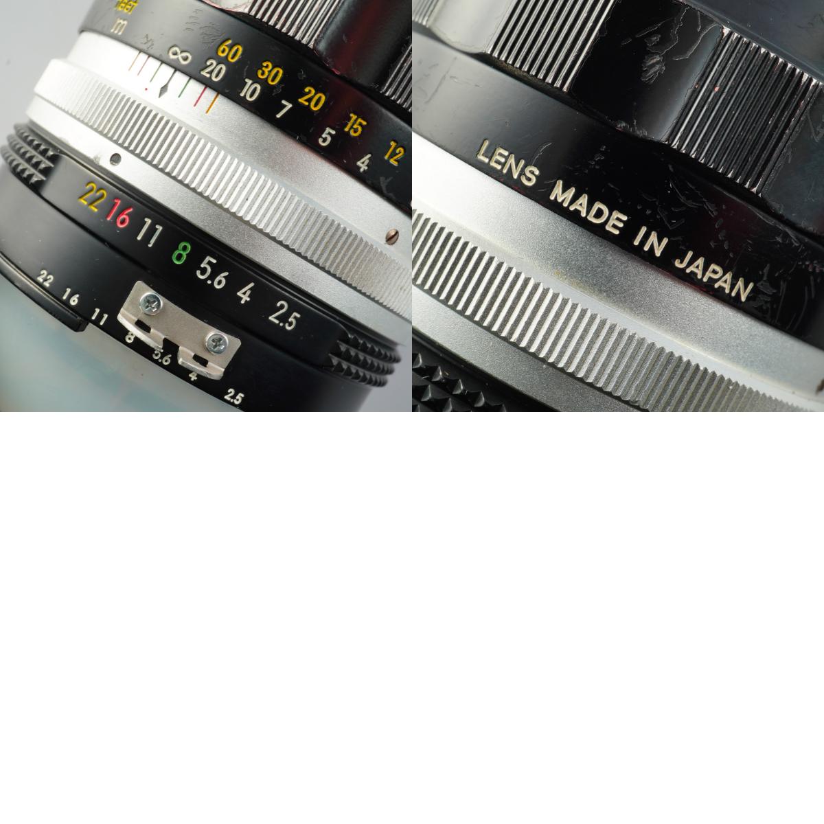 Nikon NIKKOR-P Auto 105mm F/2.5 Ai改 単焦点レンズ