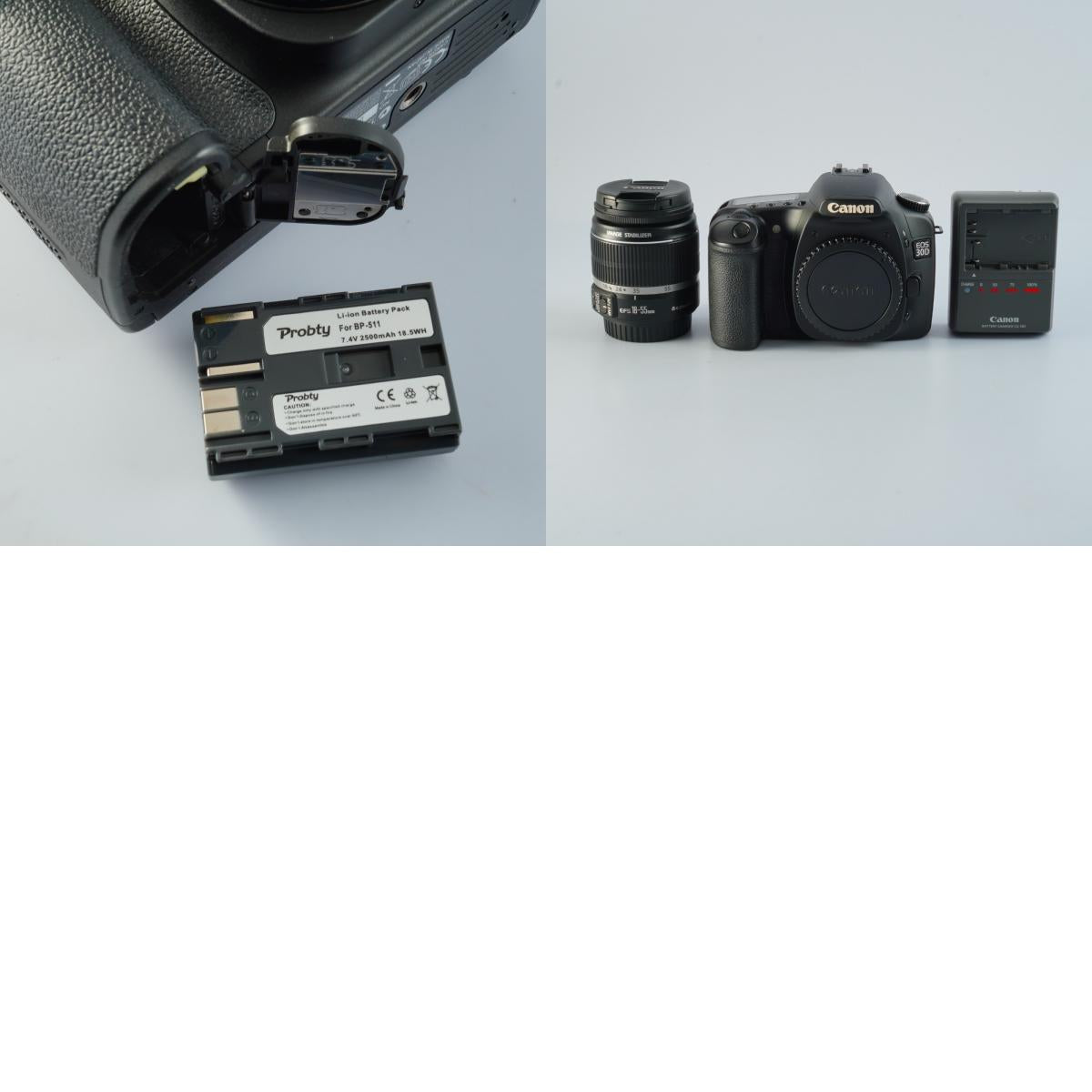 Canon EOS 30D + EF-S 18-55mm F/3.5-5.6 IS + CF 2GB デジタル一眼レフカメラ