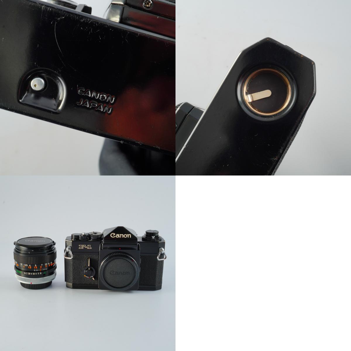 【Serviced & TESTED】 Canon F-1 Early Model + FD 50mm F/1.4 S.S.C. MF フィルム一眼レフカメラ
