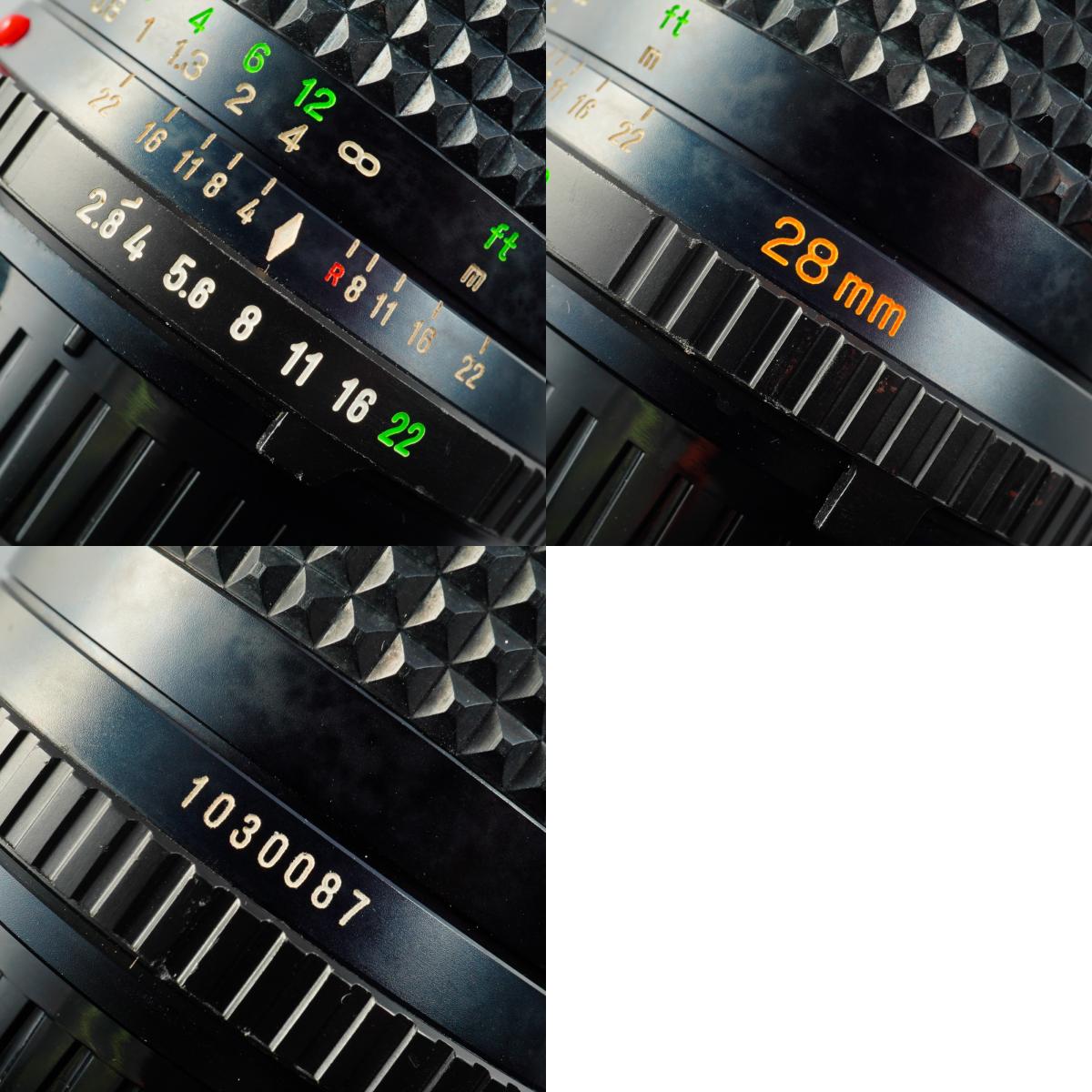 MINOLTA MD W.ROKKOR 28mm F/2.8 単焦点レンズ