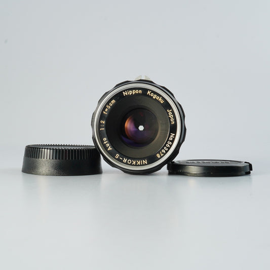 Nikon Nippon Kogaku NIKKOR-S Auto 5cm 50mm F/2 Non-AI Patent Pending Model Festbrennweite