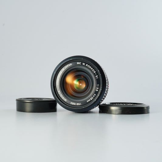 【ジャンク】 MINOLTA MC W.ROKKOR-SI 28mm F/2.5 単焦点レンズ