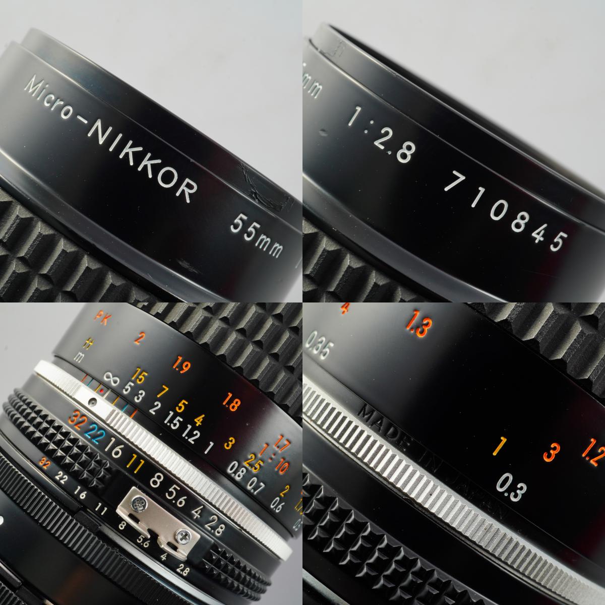 Nikon Ai-S Micro NIKKOR 55mm F/2.8 +PK12 x3 単焦点レンズ