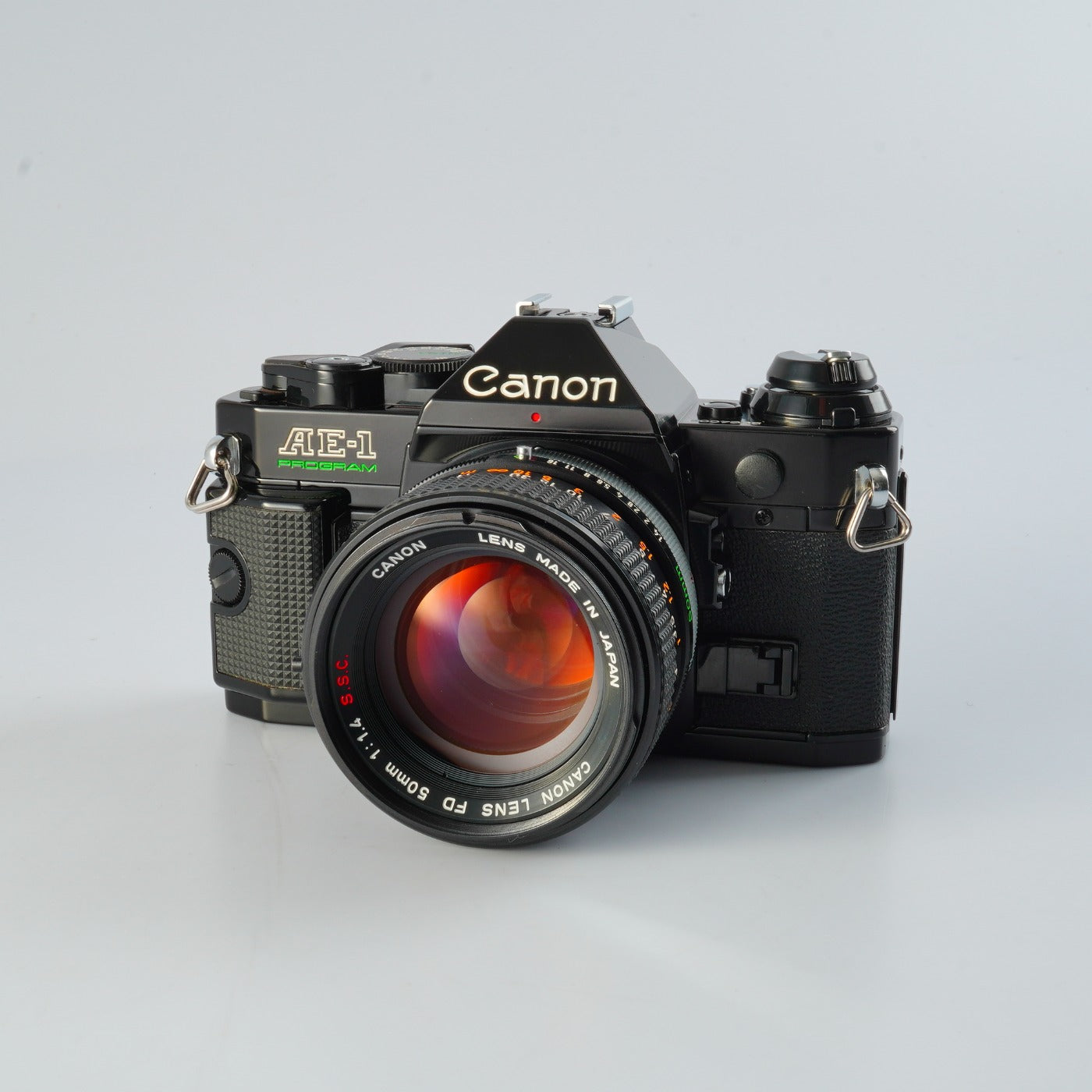 CLA'd】 Canon AE-1 Program Black + FD 50mm F/1.4 S.S.C. MF
