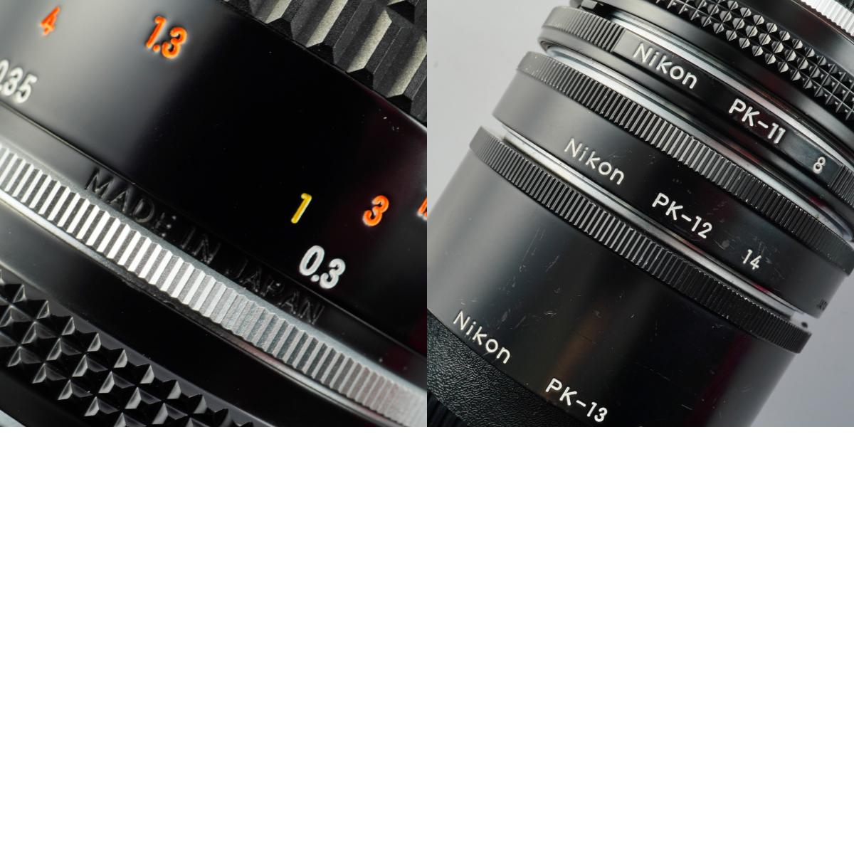 Nikon Ai-s Micro NIKKOR 55mm F/2.8 + PK-13-12-11A マクロレンズ