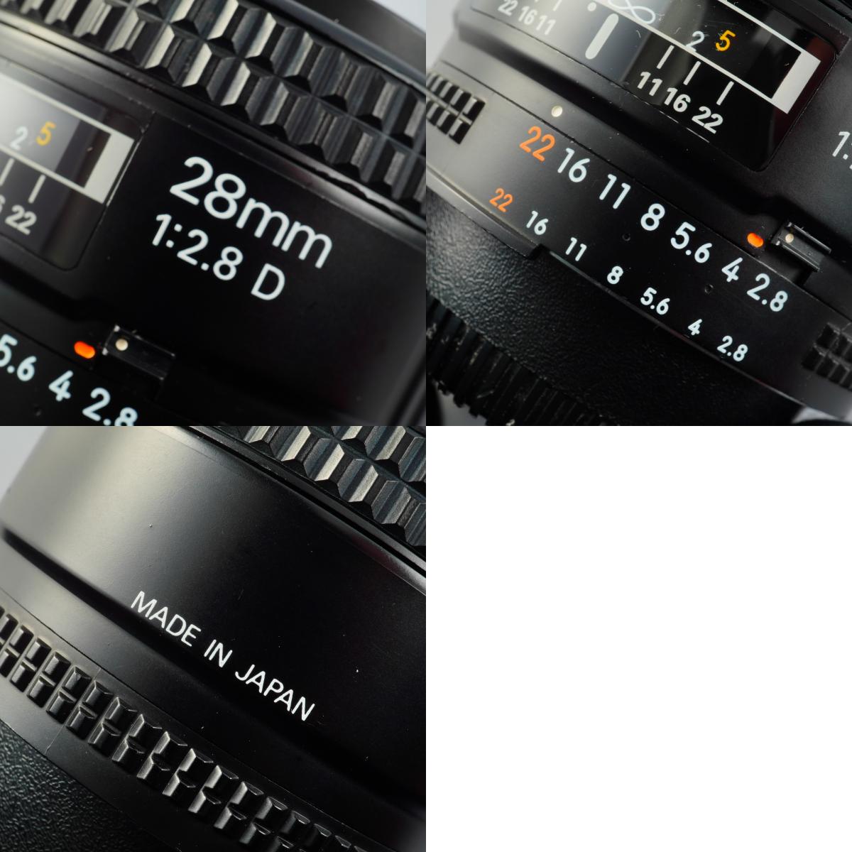 Nikon AF NIKKOR 28 F/2.8 D 単焦点レンズ