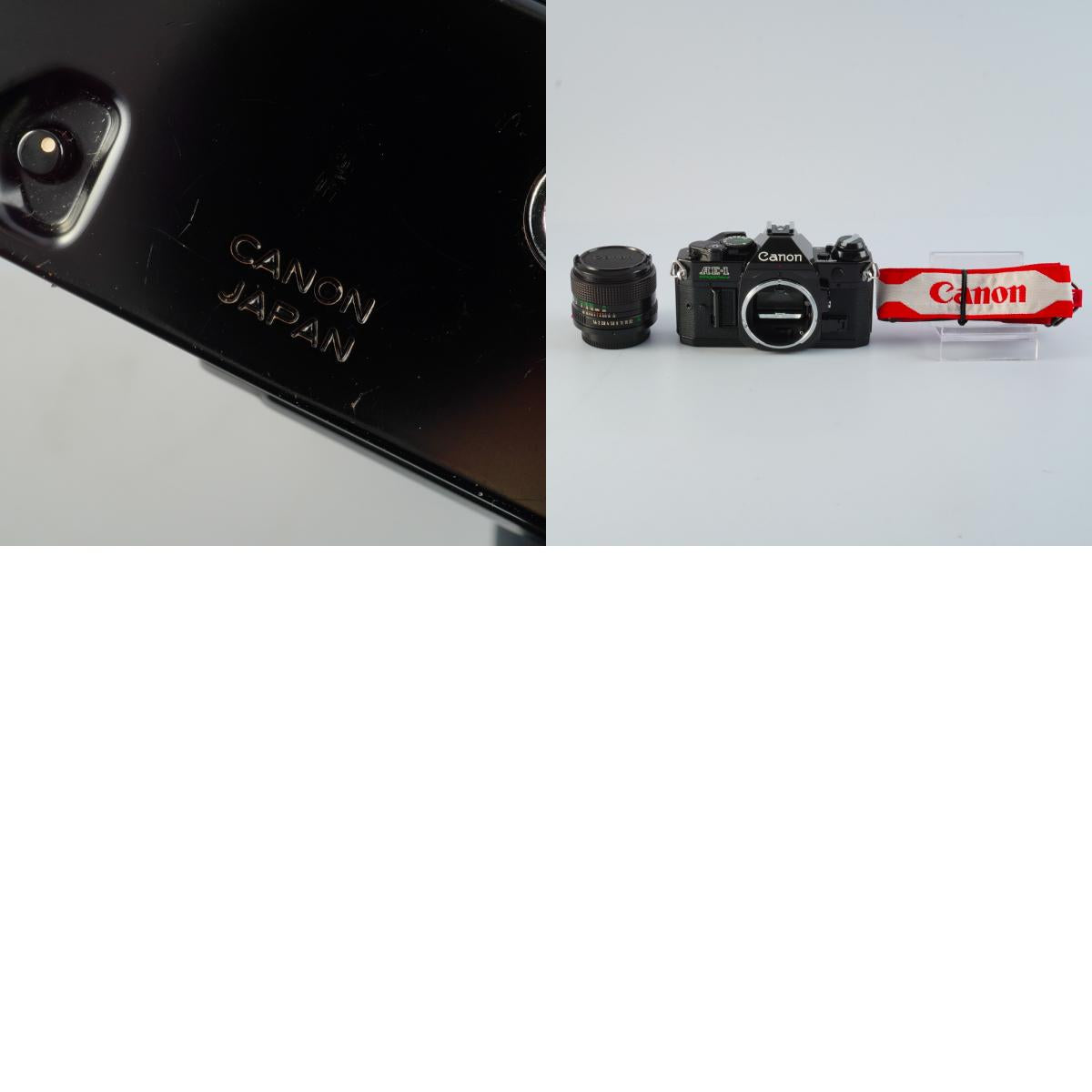 【CLA’d】 Canon AE-1 Program Black + New FD 50mm F/1.4 MF フィルム一眼レフカメラ