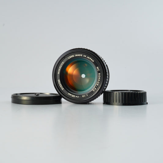 MINOLTA MC ROKKOR-PG 50mm F/1.4 単焦点レンズ