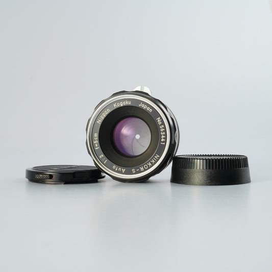 Nikon Nippon Kogaku NIKKOR-S Auto 5cm 50mm F/2 非Ai PAT.PEND. Model 単焦点レンズ