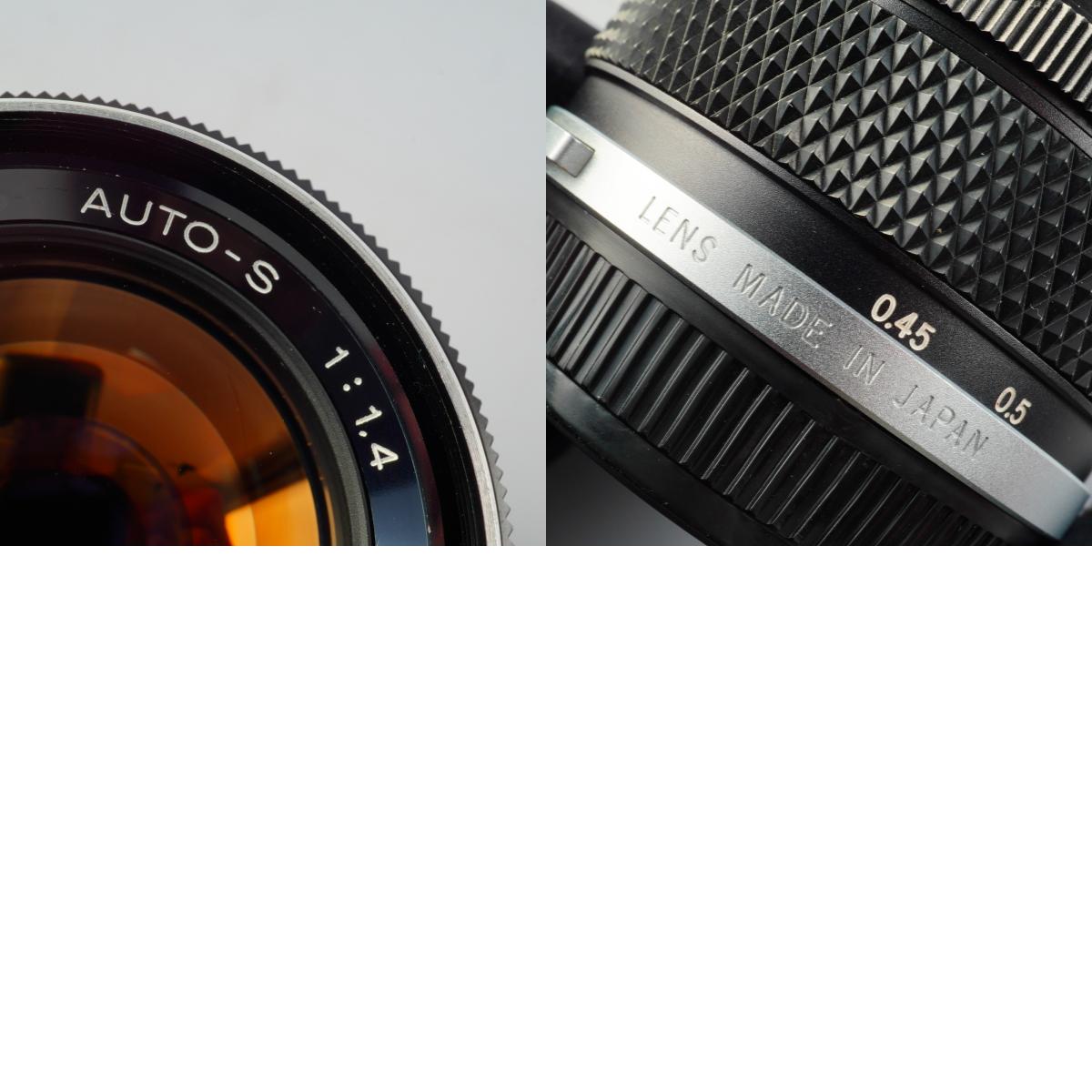 OLYMPUS OM-SYSTEM G.ZUIKO AUTO-S 50mm F/1.4 単焦点レンズ