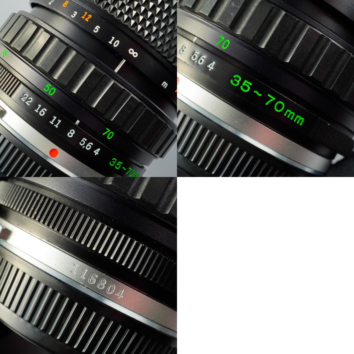 OLYMPUS OM-SYSTEM S ZUIKO MC AUTO-ZOOM 35-70mm F/4 ズームレンズ