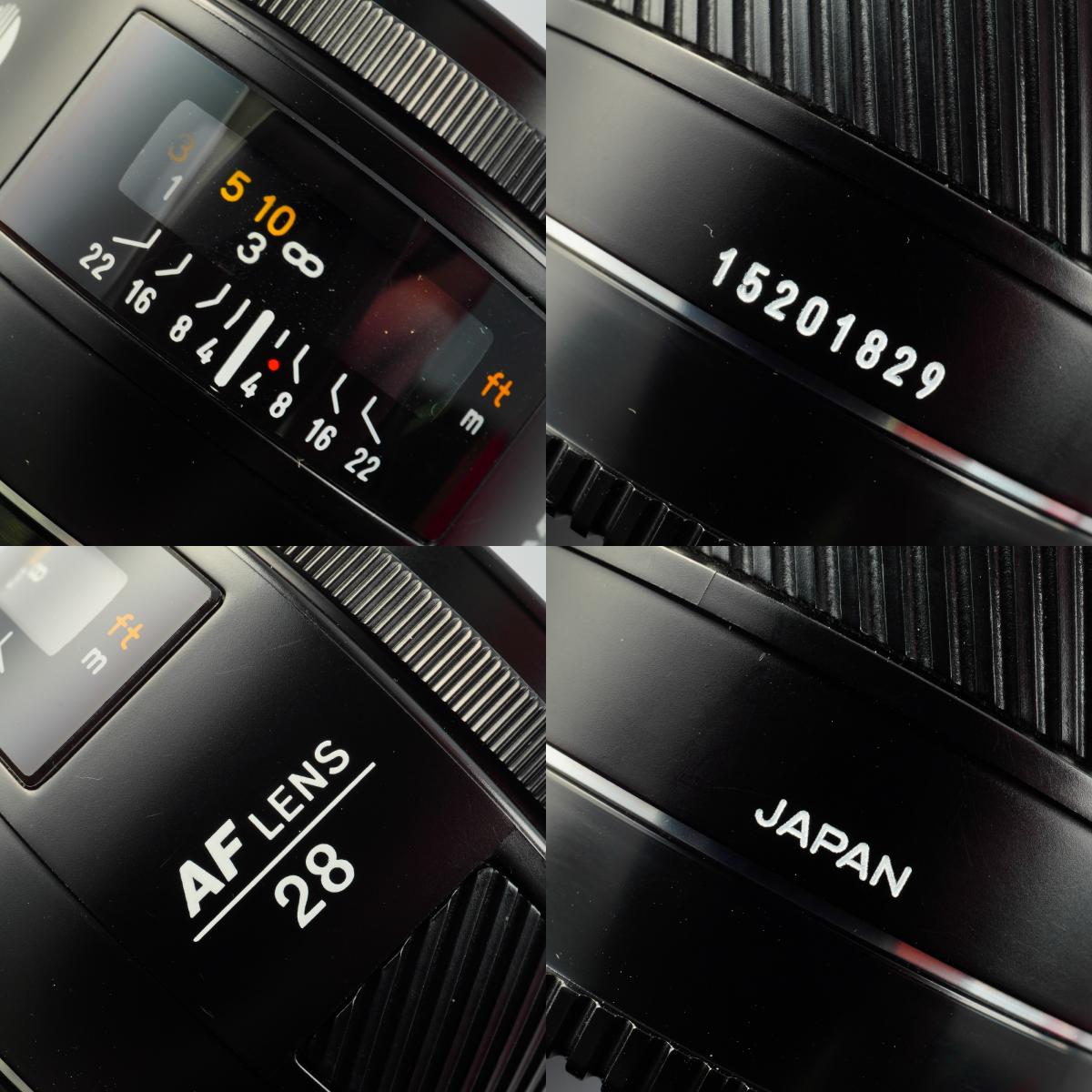 MINOLTA AF 28mm F/2.8 単焦点レンズ