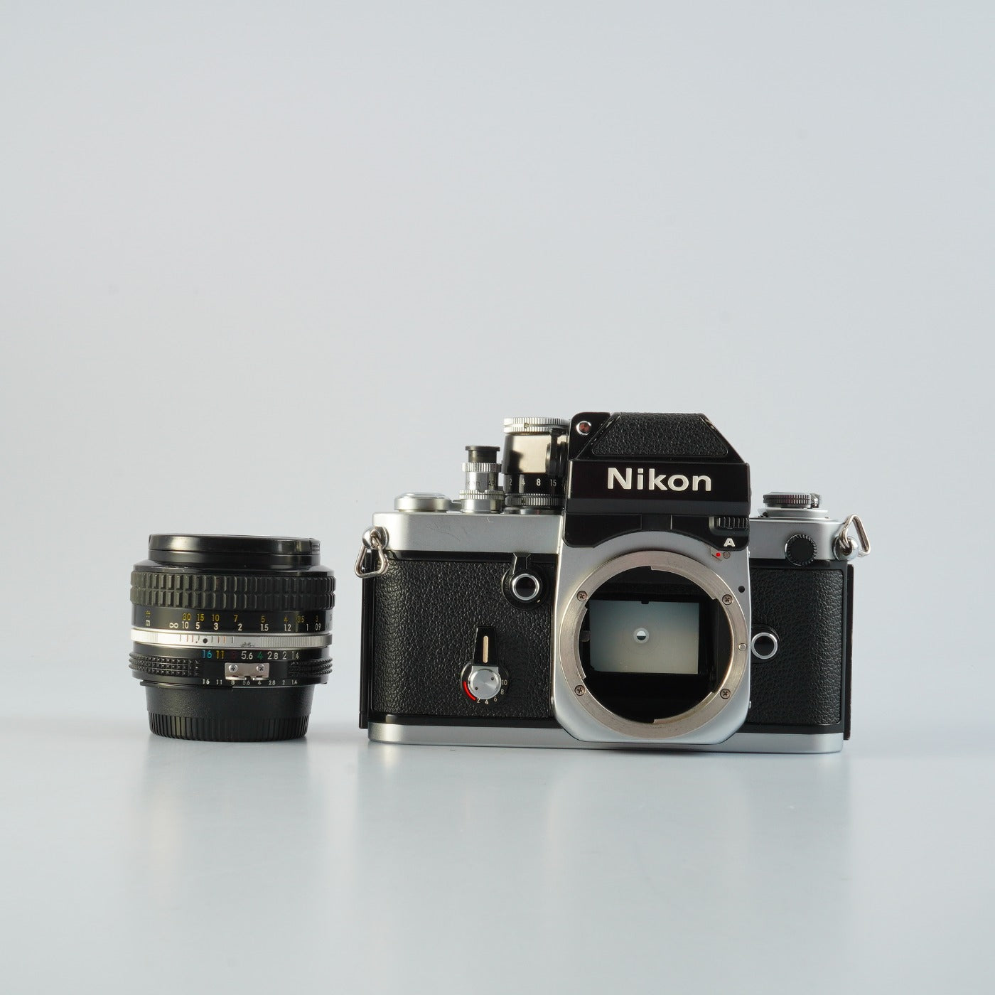 【SERVICED】 Nikon F2 Photomic A DP-11 Silver + NIKKOR Ai 50mm F/1.4 MF フィルム一眼レフカメラ
