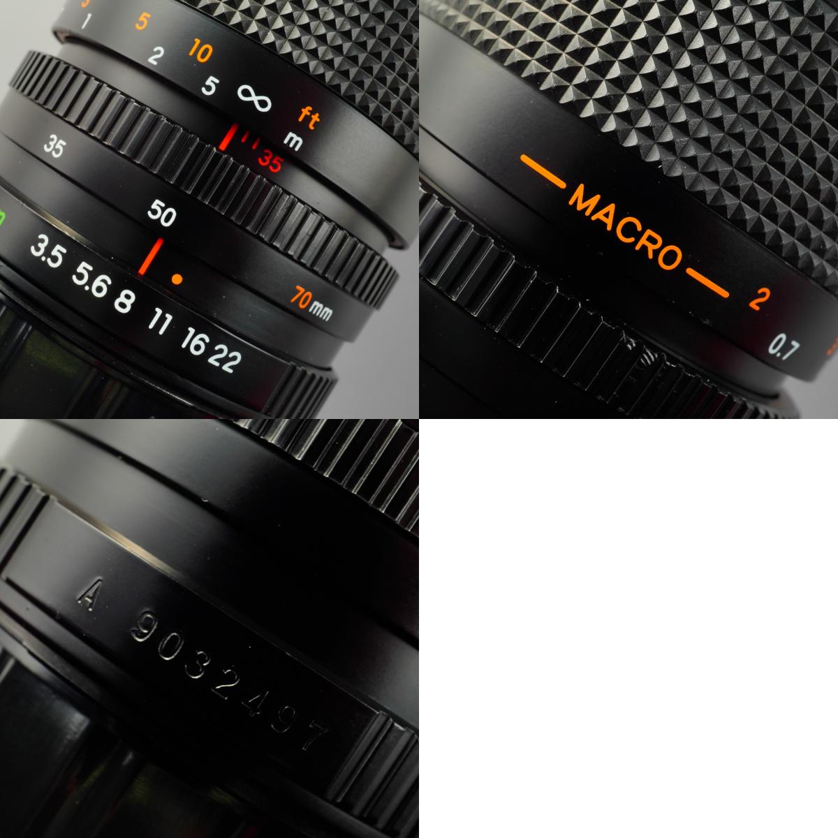 YASHICA ML Zoom 35-70mm F/3.5-4.8 (Contax/Yashica用) ズームレンズ