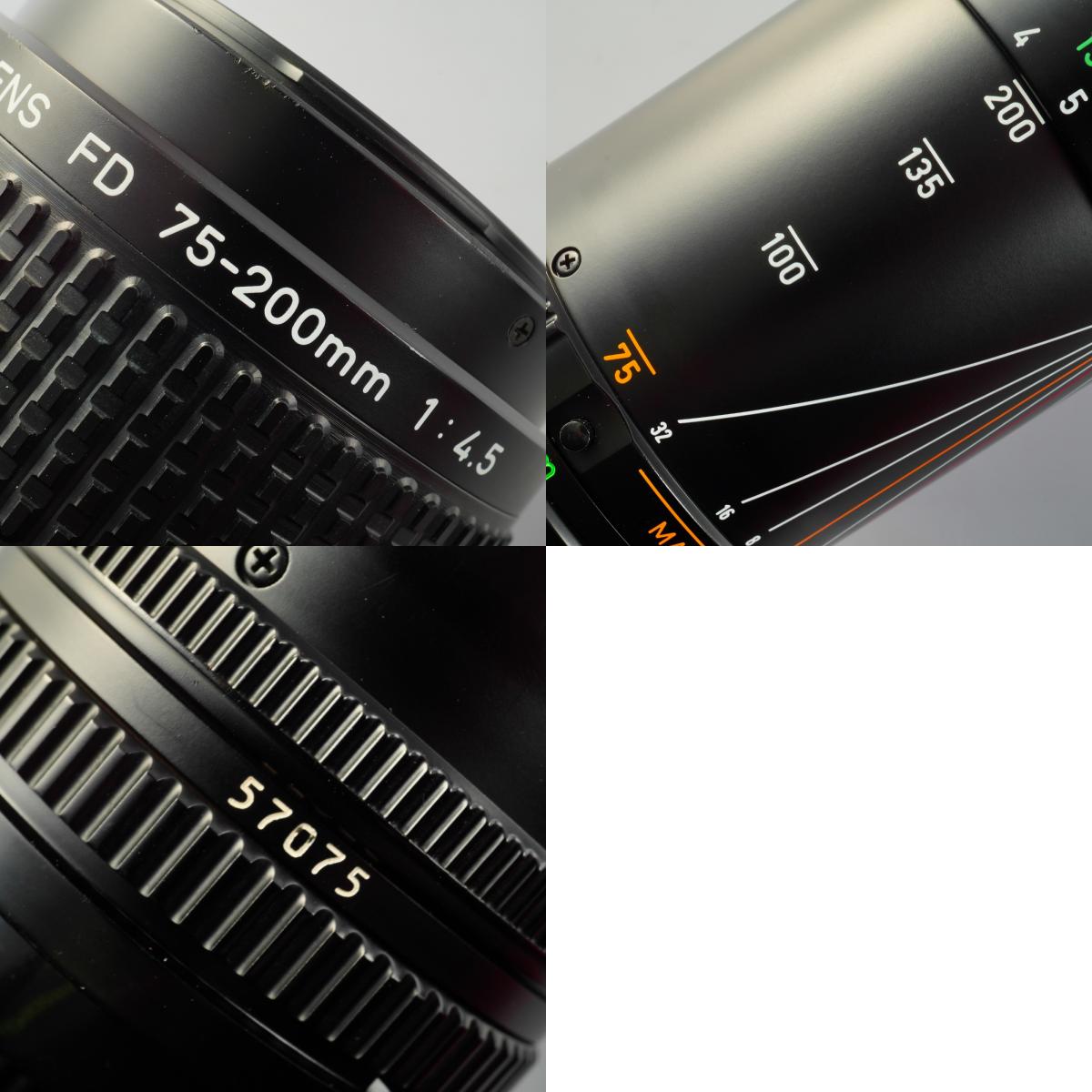 Canon FD 75-200mm F/4.5 ズームレンズ