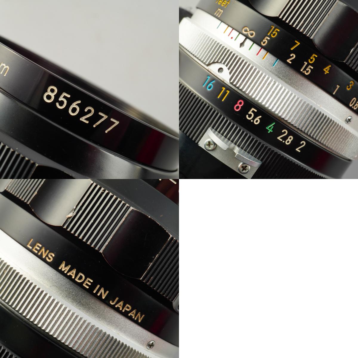 Nikon 非Ai NIKKOR-O.C Auto 35mm F/2 単焦点レンズ