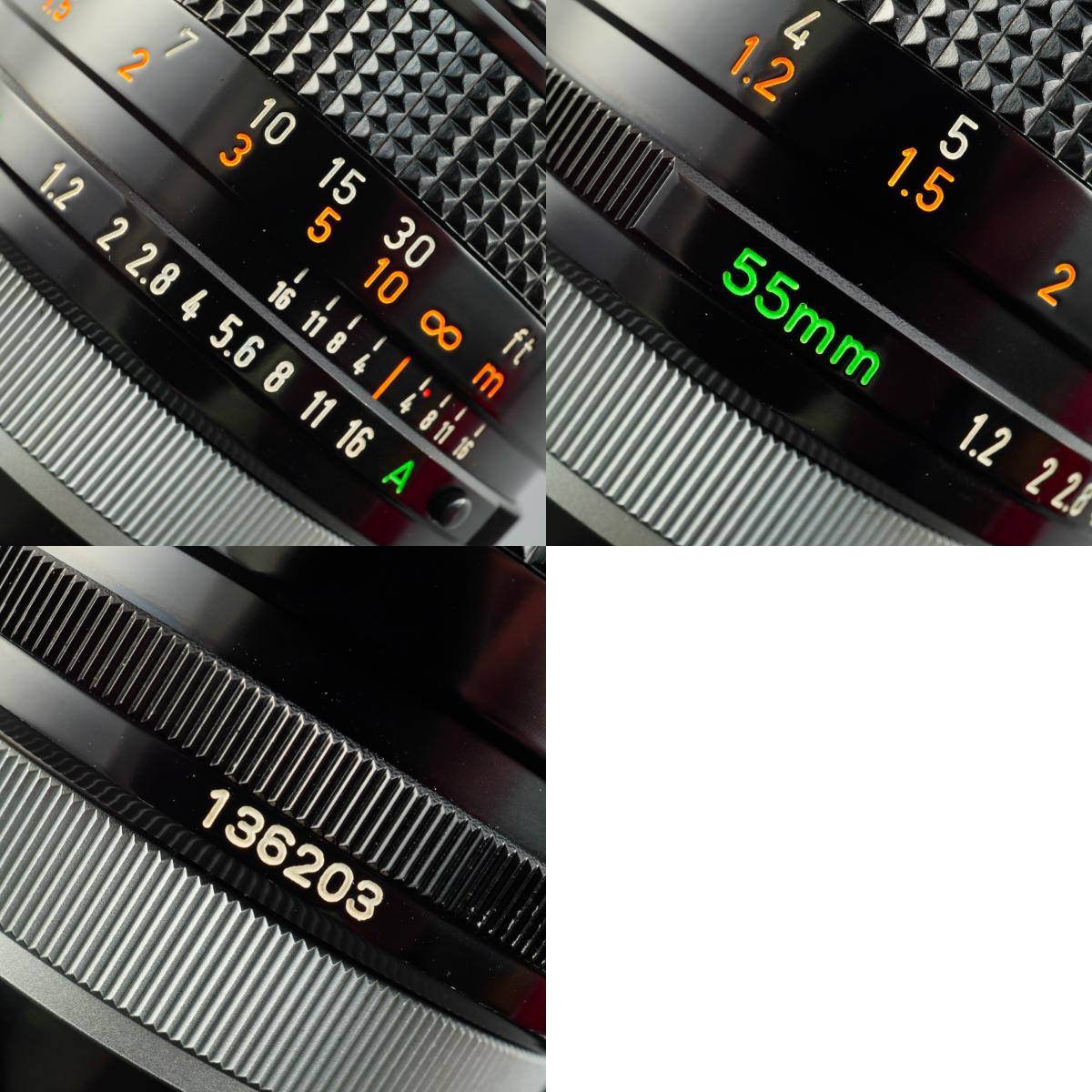 Canon FD 55mm F/1.2 S.S.C. 単焦点レンズ