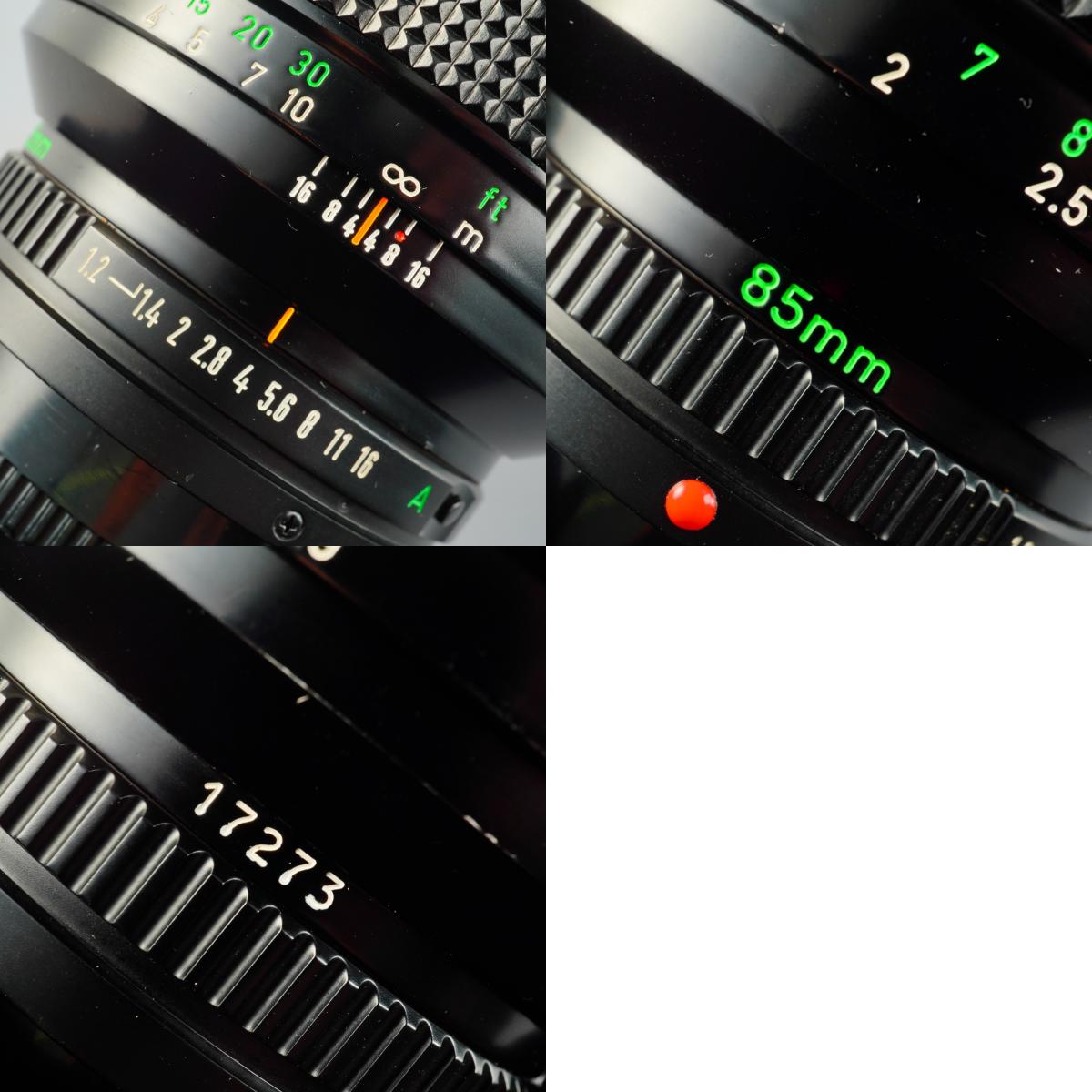 Canon FD 85mm F/1.2 L 単焦点レンズ