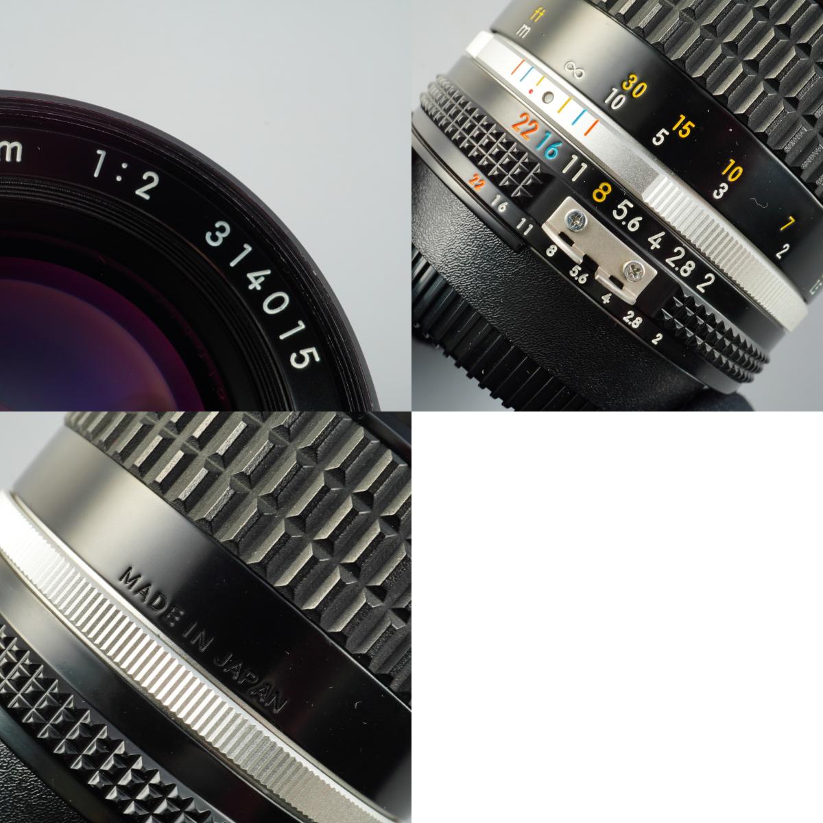【Serviced】 Nikon Ai-S NIKKOR 85mm F/2 単焦点レンズ