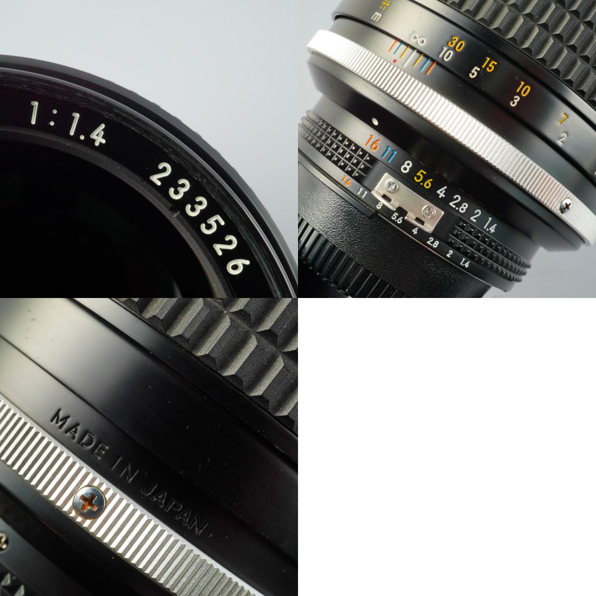 【Serviced】 Nikon Ai-S NIKKOR 85mm F/1.4 単焦点レンズ