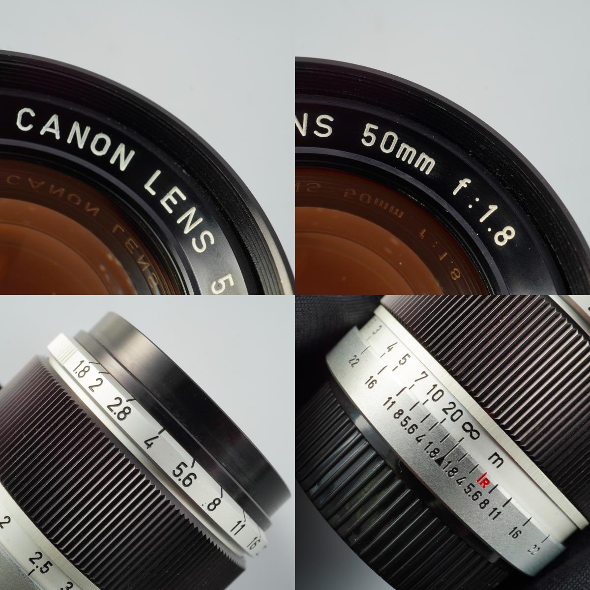 【Serviced】 Canon 50mm F/1.8 For L39 単焦点レンズ