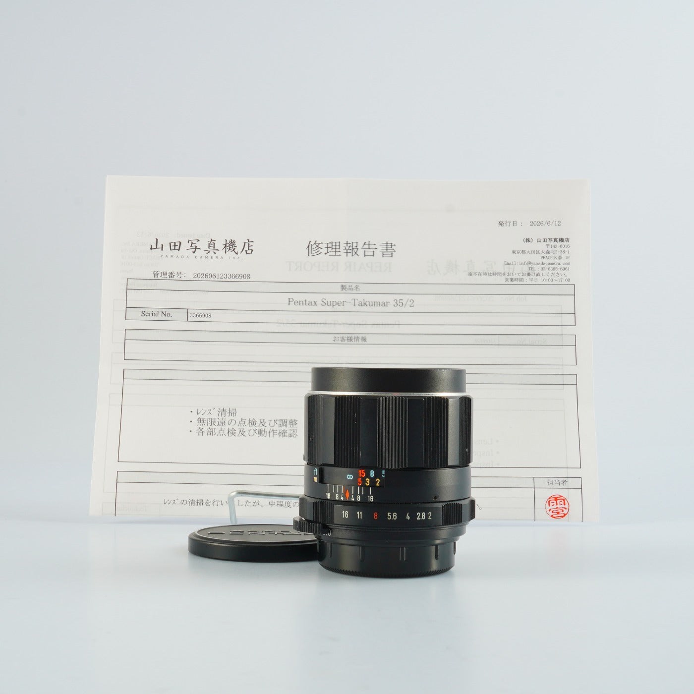 Serviced】 PENTAX Super Takumar 35mm F/2 (M42用) 単焦点レンズ