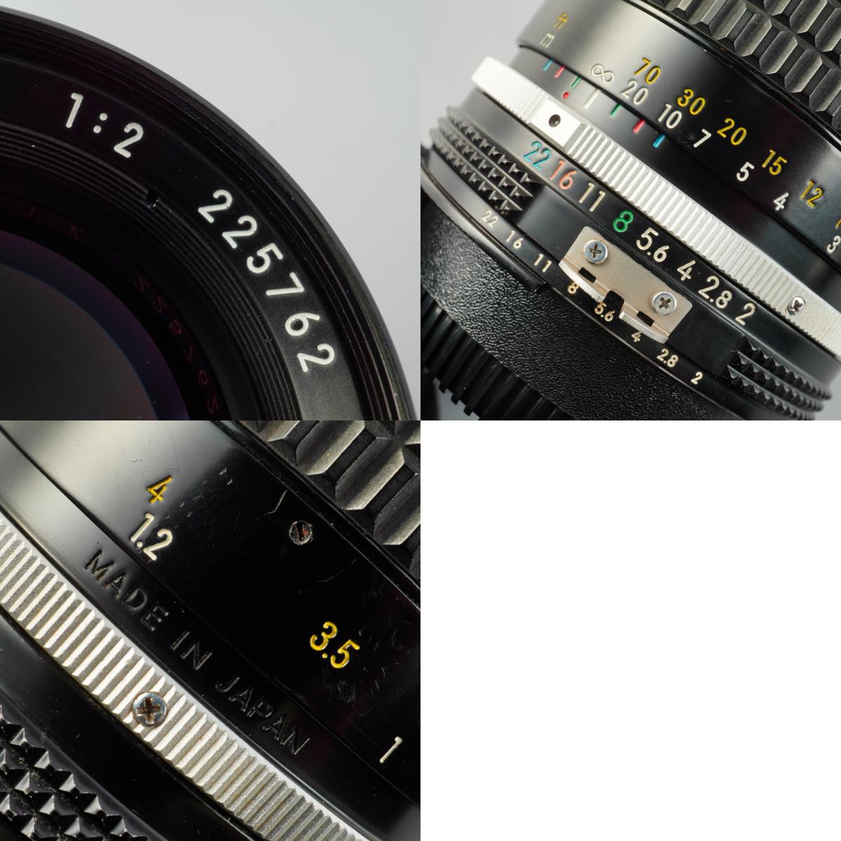 【Serviced】 Nikon Ai NIKKOR 85mm F/2 単焦点レンズ