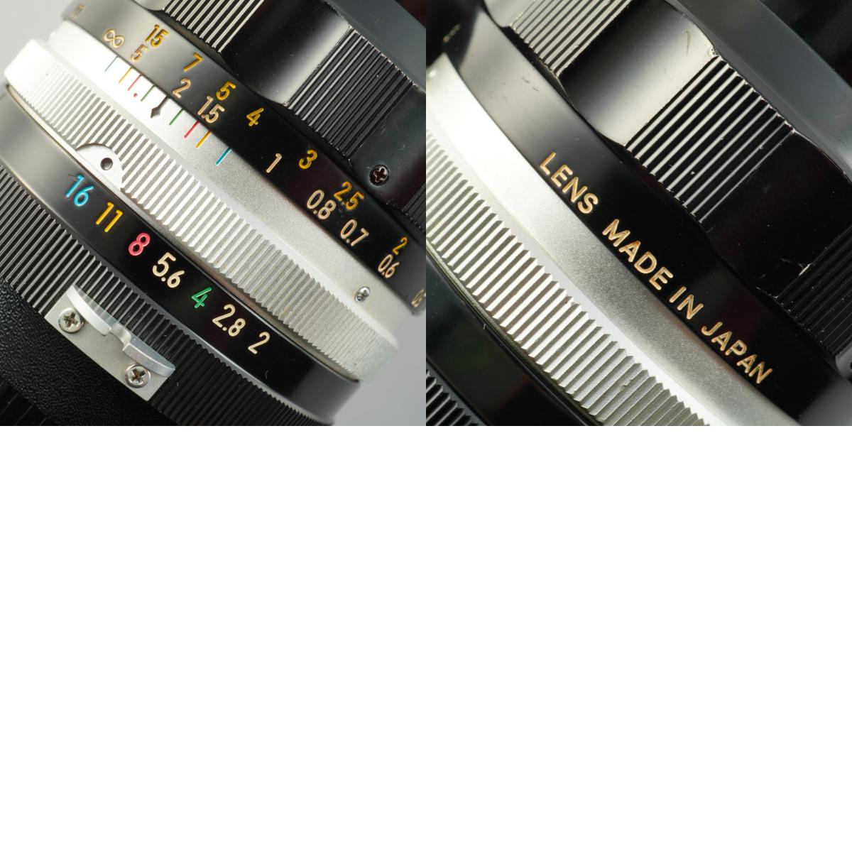 【Serviced】 Nikon 非Ai NIKKOR-O.C Auto 35mm F/2 単焦点レンズ