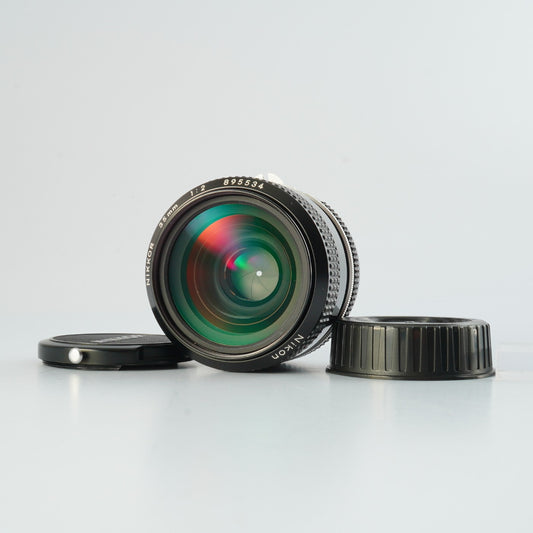 【Serviced】 Nikon 非Ai Nikkor 35mm F/2 単焦点レンズ