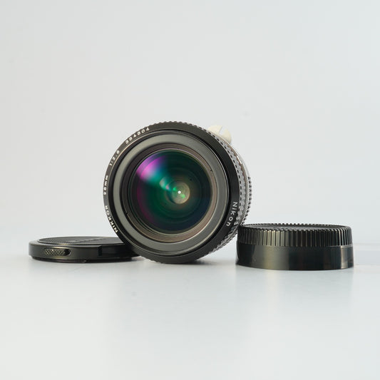 【Serviced】 Nikon 非Ai Nikkor 28mm F/2.8 単焦点レンズ