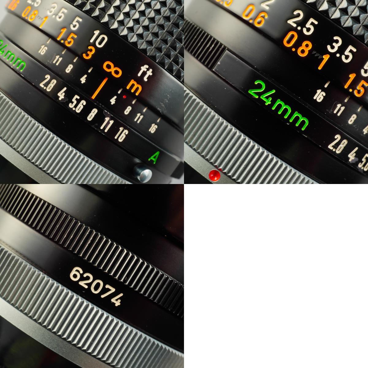 【Serviced】 Canon FD 24mm F/2.8 S.S.C. 単焦点レンズ