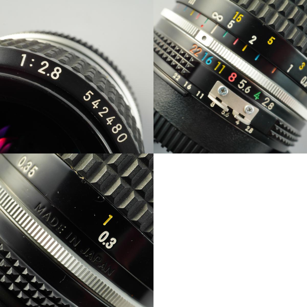 【Serviced】 Nikon Ai Nikkor 28mm F/2.8 単焦点レンズ