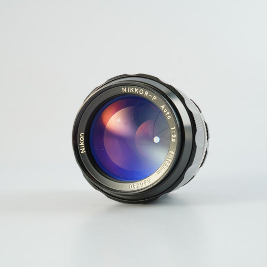 【Serviced】 Nikon 非Ai NIKKOR-P Auto 105mm F/2.5 単焦点レンズ