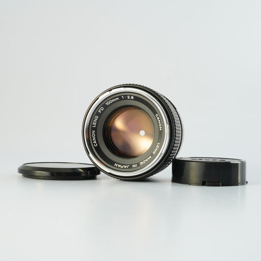 【Serviced】 Canon FD 100mm F/2.8 単焦点レンズ