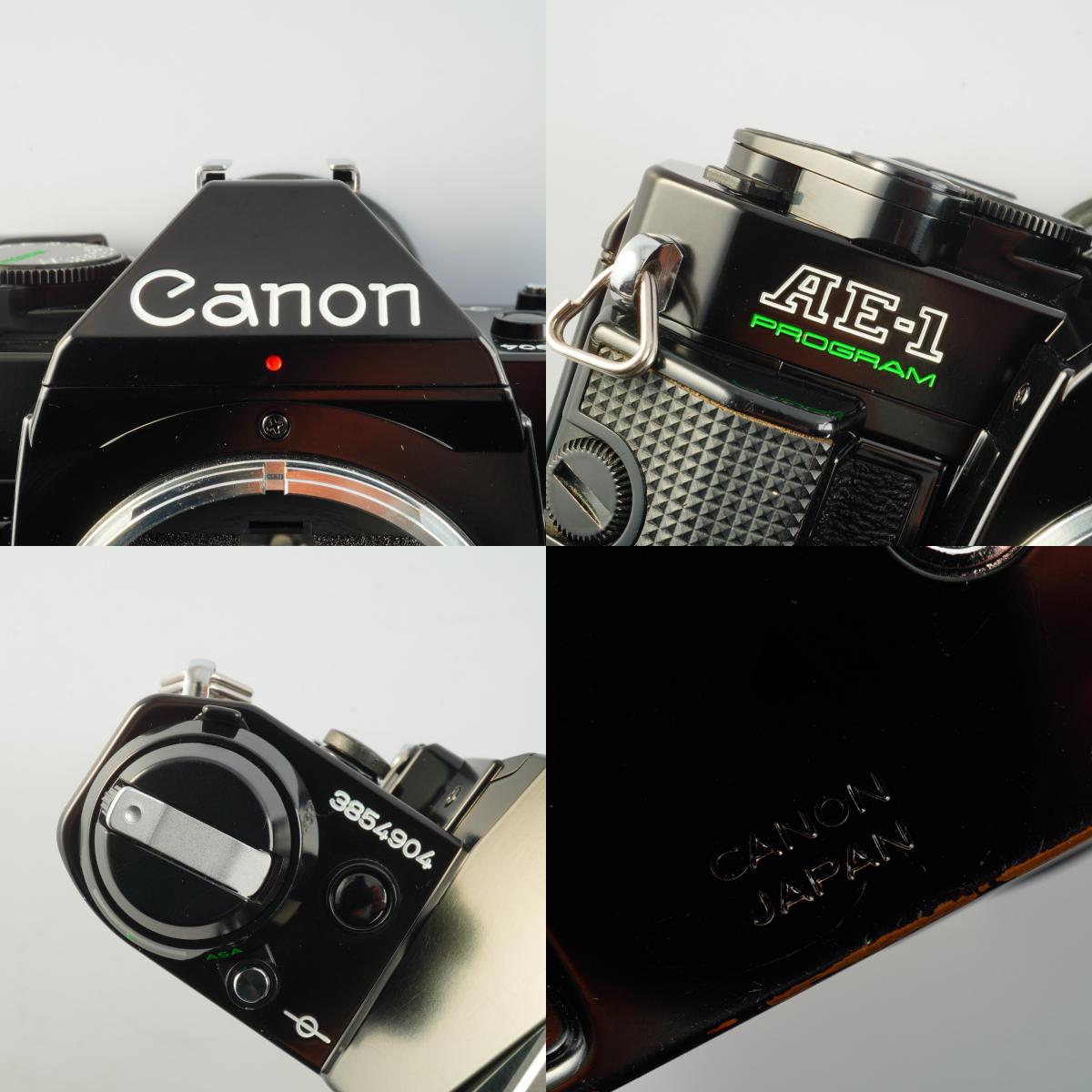 【SERVICED】 Canon AE-1 Program Black + New FD 50mm F/1.4 MF フィルム一眼レフカメラ