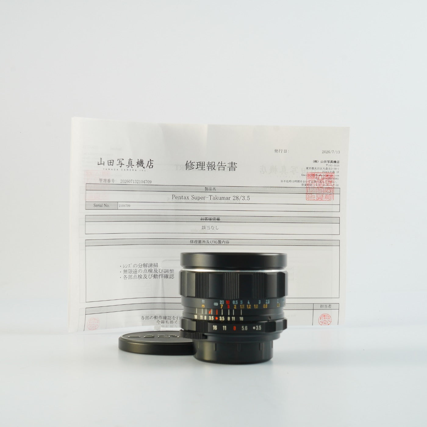 Serviced】 PENTAX Super Takumar 28mm F/3.5 Early FAT Model (M42用