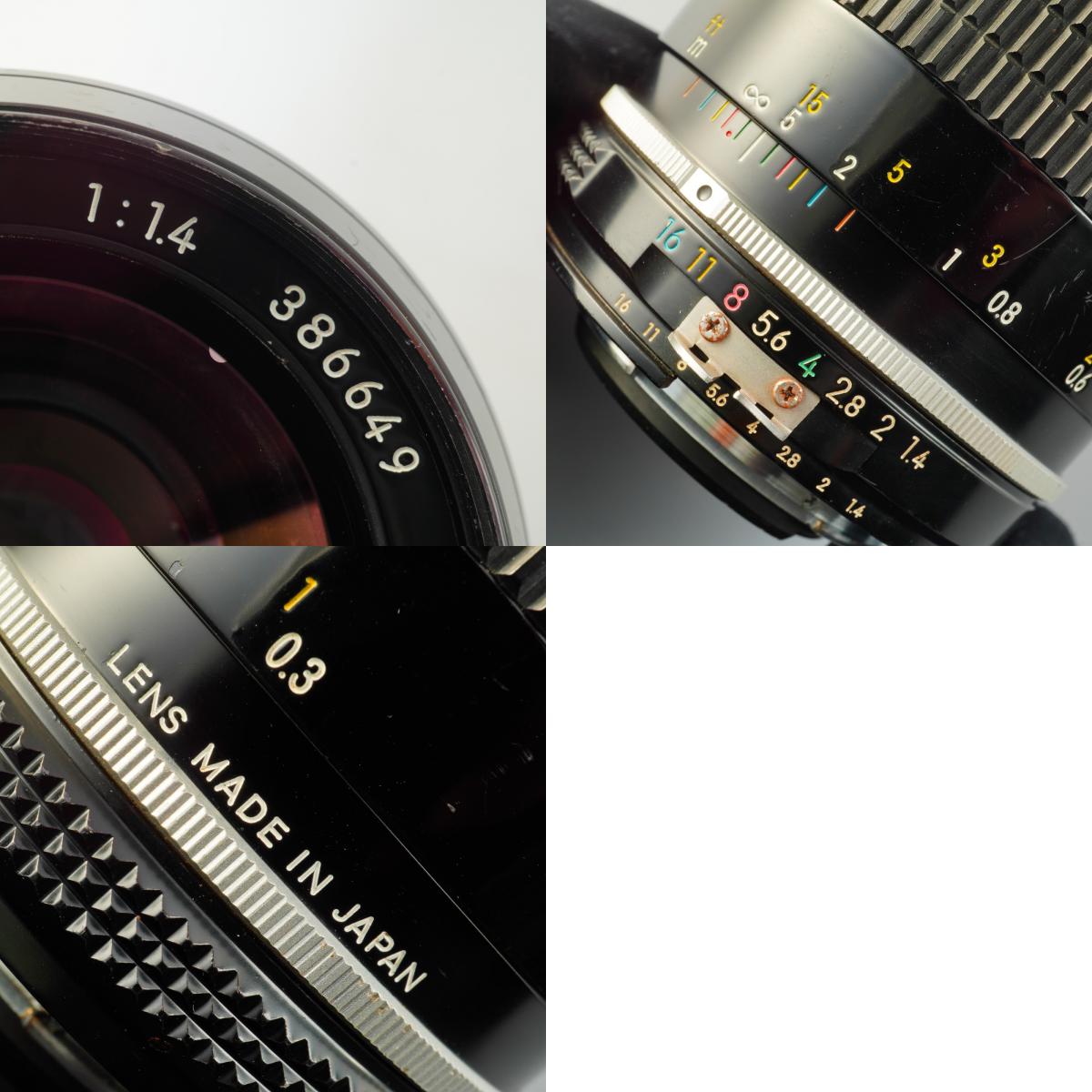 【Serviced】 Nikon Ai改 NIKKOR 35mm F/1.4 単焦点レンズ
