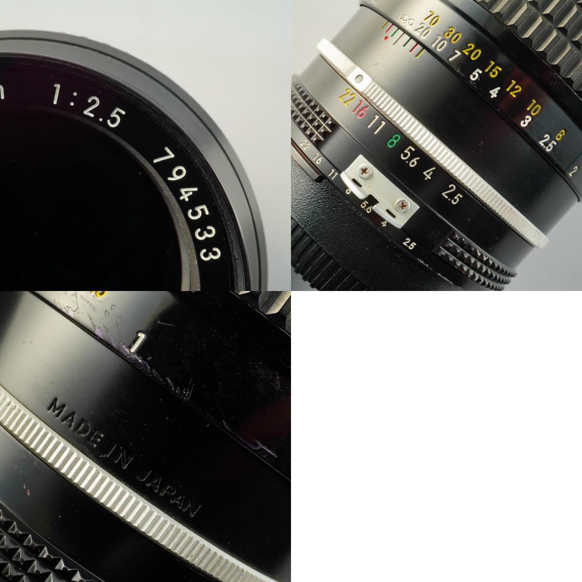 【Serviced】 Nikon Ai NIKKOR 105mm F/2.5 単焦点レンズ