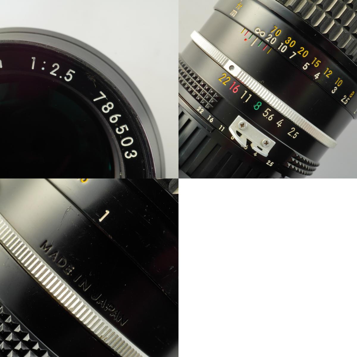 【Serviced】 Nikon Ai NIKKOR 105mm F/2.5 単焦点レンズ