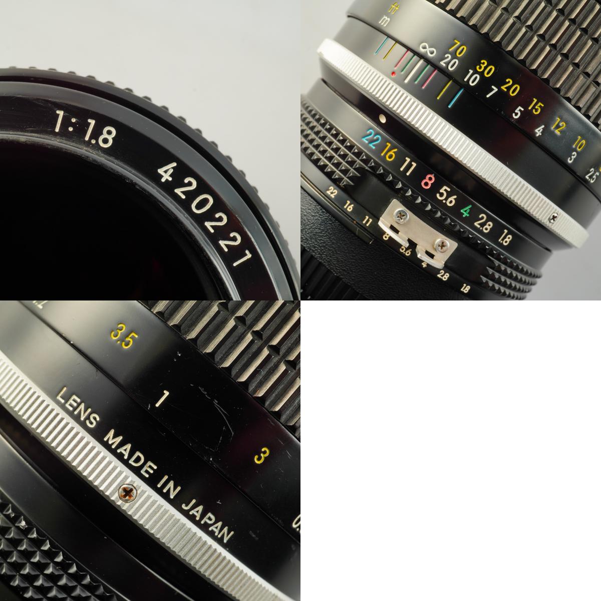 【Overhauled】 Nikon Ai改 Nikkor 85mm F/1.8 単焦点レンズ