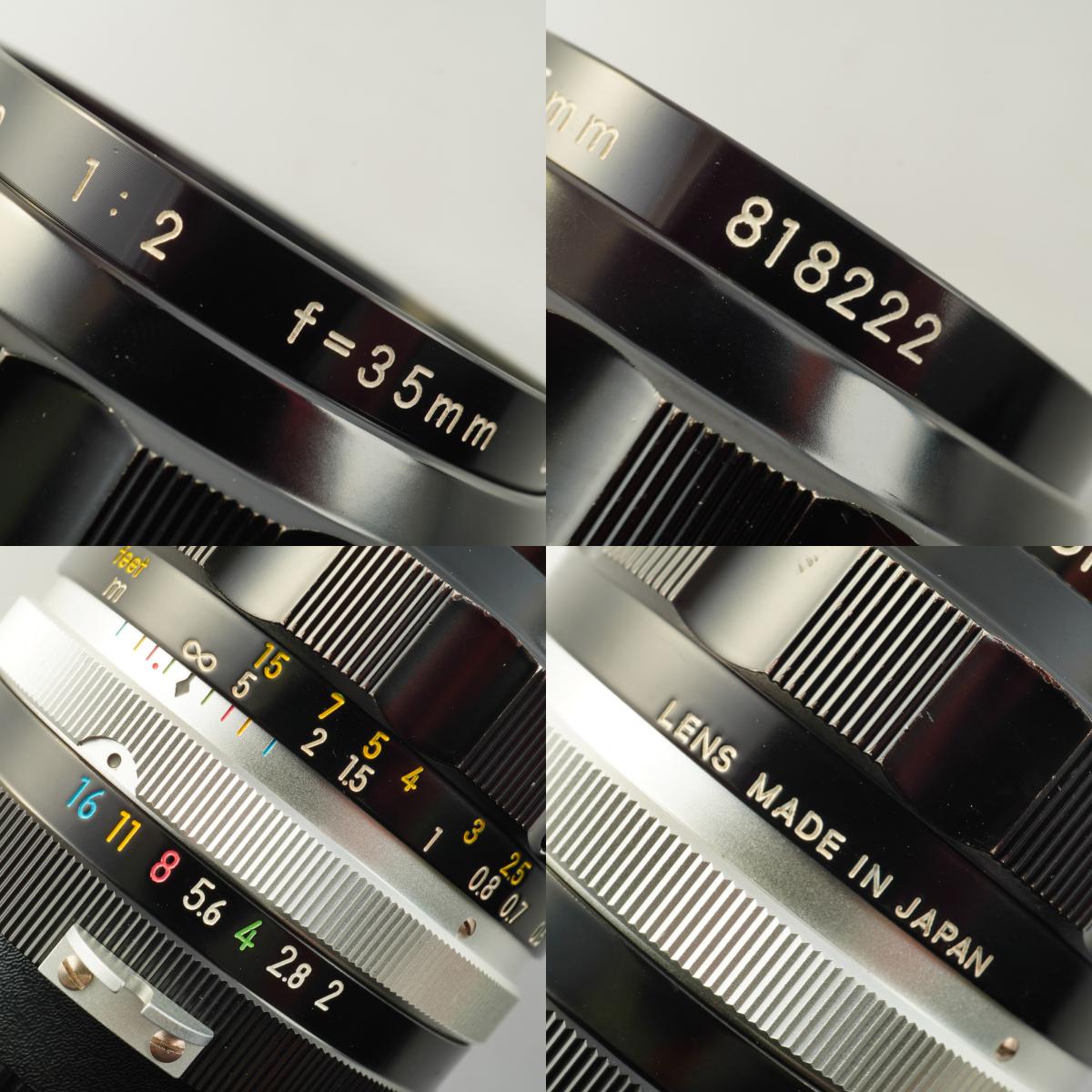 【Serviced】 Nikon 非Ai Nikkor-O Auto 35mm F/2 単焦点レンズ