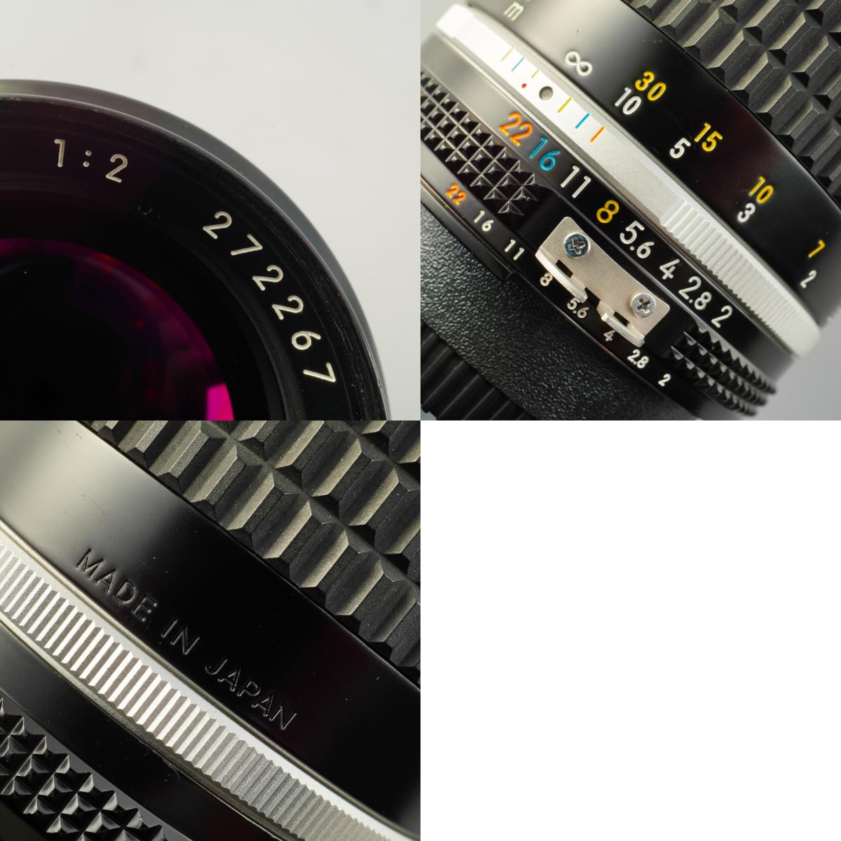 【Overhauled】 Nikon Ai-S NIKKOR 85mm F/2 単焦点レンズ
