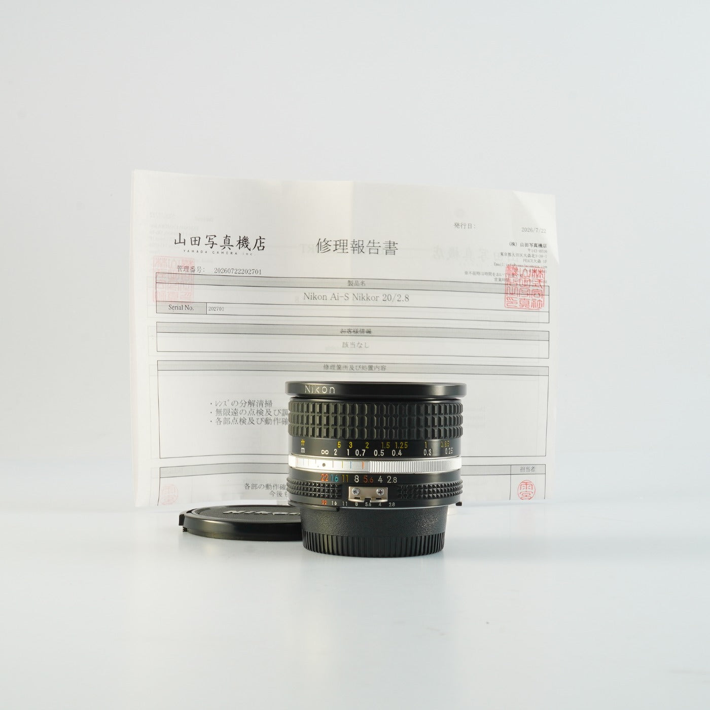 Serviced】 Nikon Ai-S NIKKOR 20mm F/2.8 単焦点レンズ – 山田写真機店