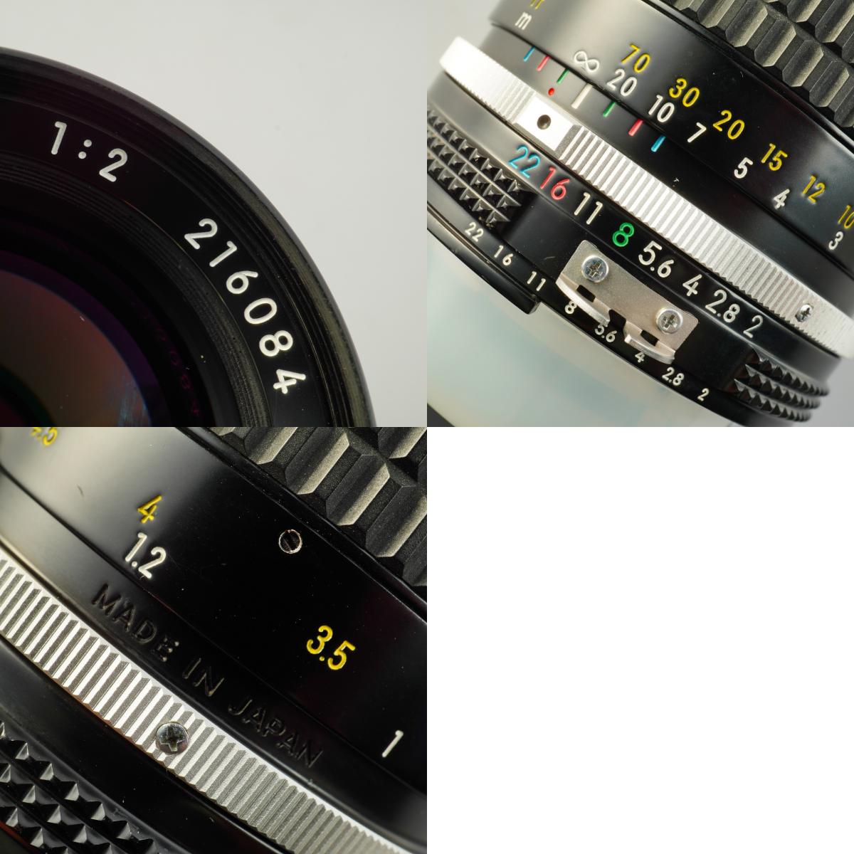【Serviced】 Nikon Ai NIKKOR 85mm F/2 単焦点レンズ